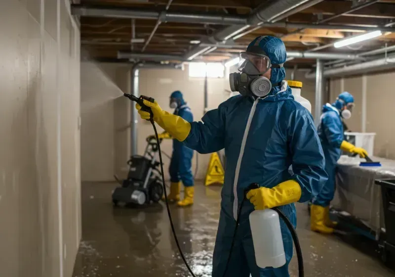 Basement Sanitization and Antimicrobial Treatment process in Deenwood, GA